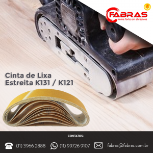Cinta de lixa Fabras
